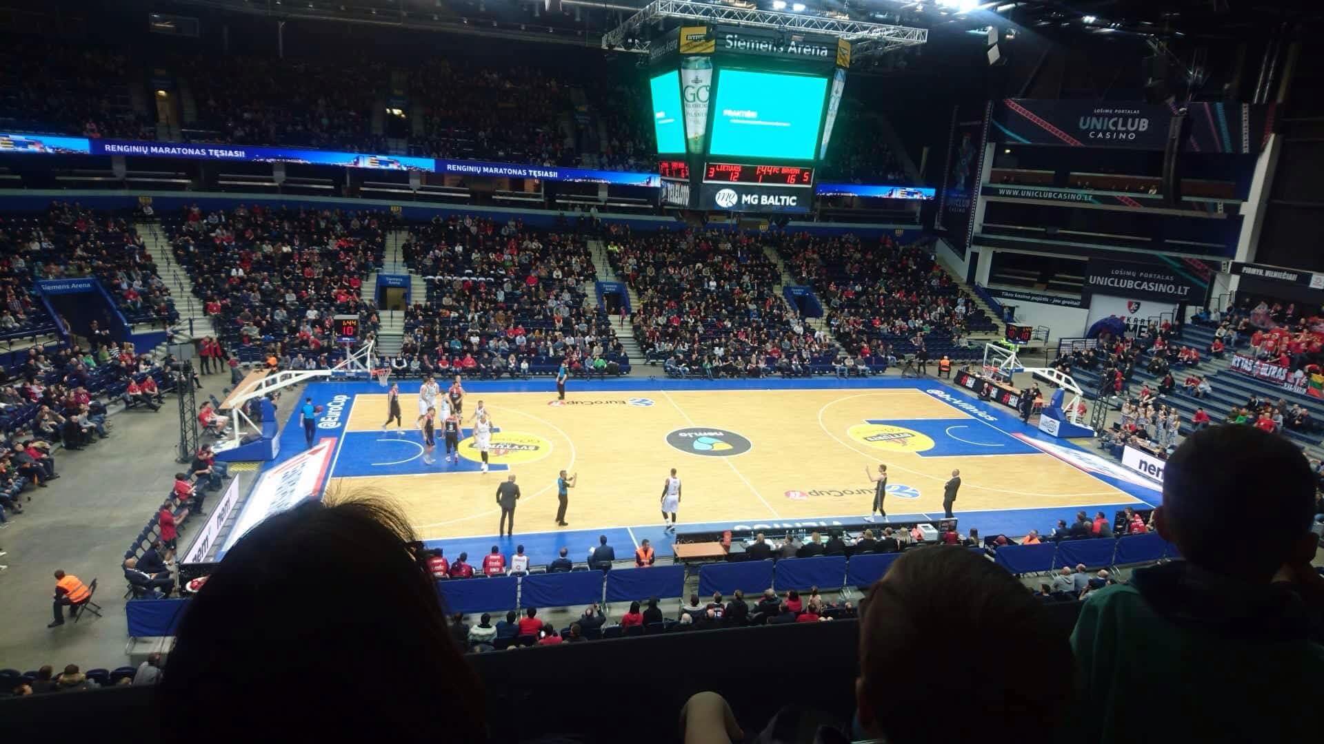 Krepšinio varžybos Vilniaus Siemens Arenoje